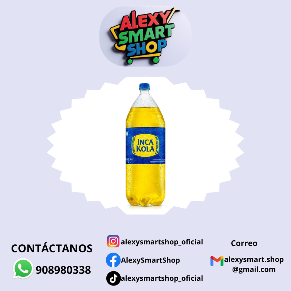 Gaseosa Inca Kola Sabor Original Botella 3L
